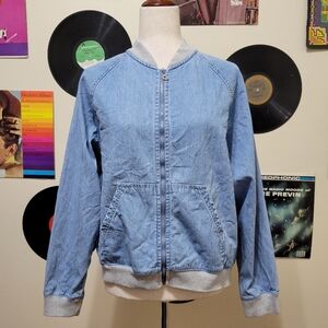 Blast | 90s Vintage Denim Bomber Jacket